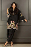 Mehrunisa Noir Embroidered 2-Piece Set