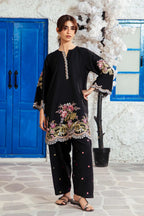 Mehrunisa Noir Embroidered 2-Piece Set