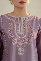 Mahveen Lilac Embroidered 2-Piece Suit