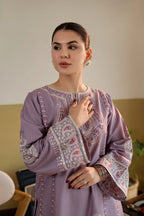 Mahveen Lilac Embroidered 2-Piece Suit