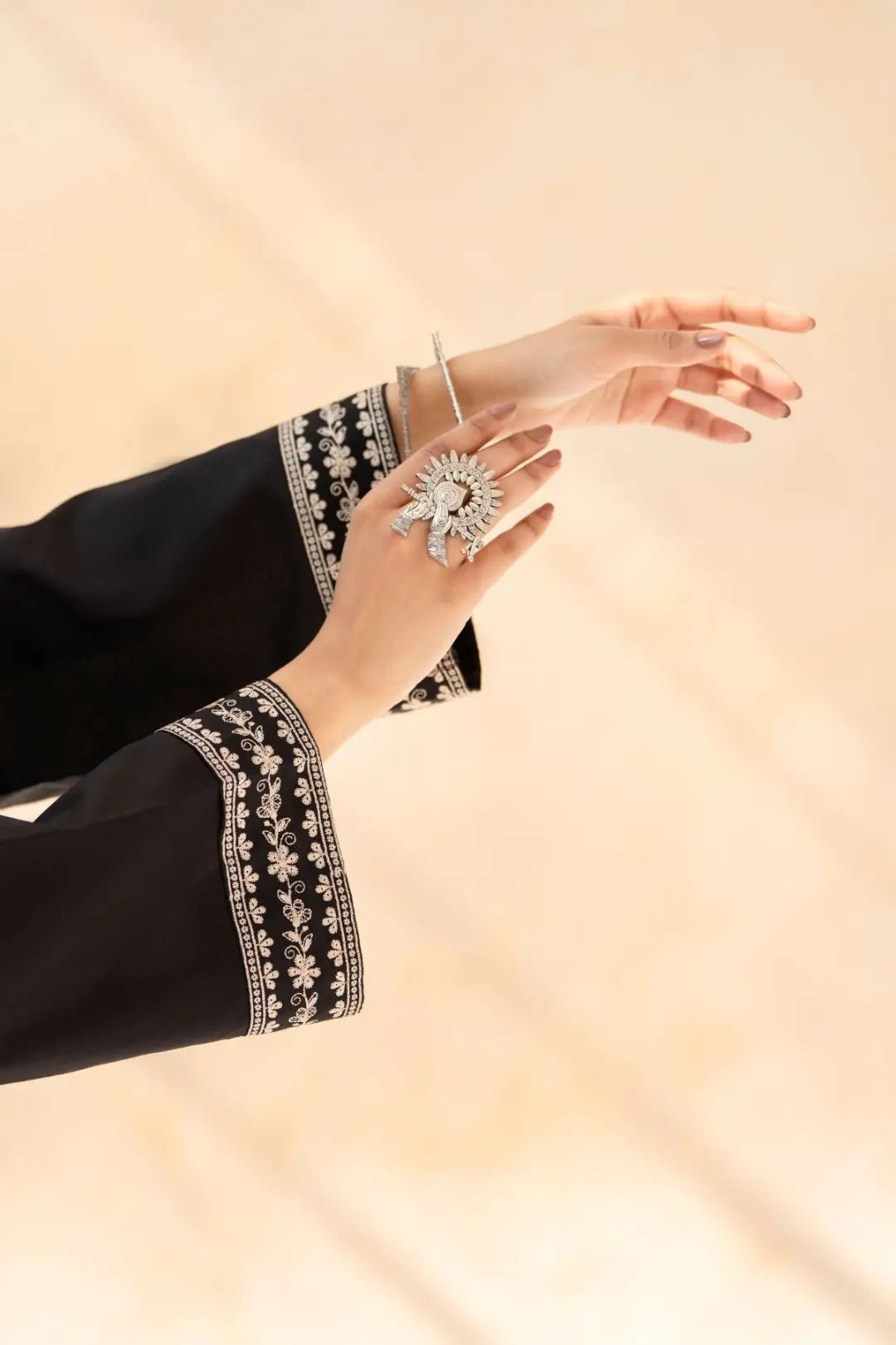 Siyah Noor Embroidered 2-Piece Suit